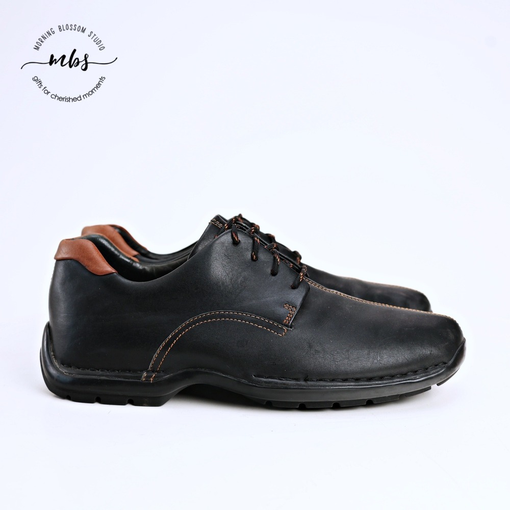 Cole Haan Zeno Lace II Contrast Stitch Split Toe Oxford Black Men 10